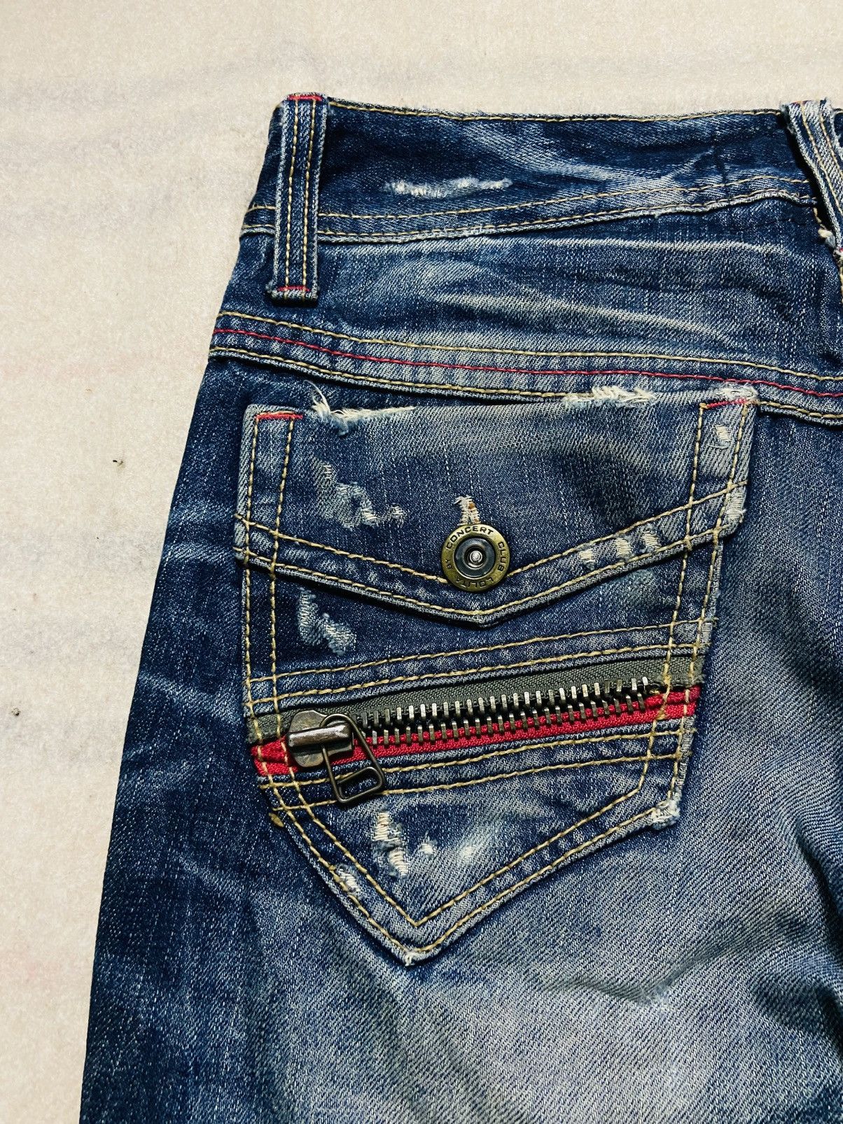 Japanese Brand Lolita Distressed Jeans Size 31" - 14 Thumbnail