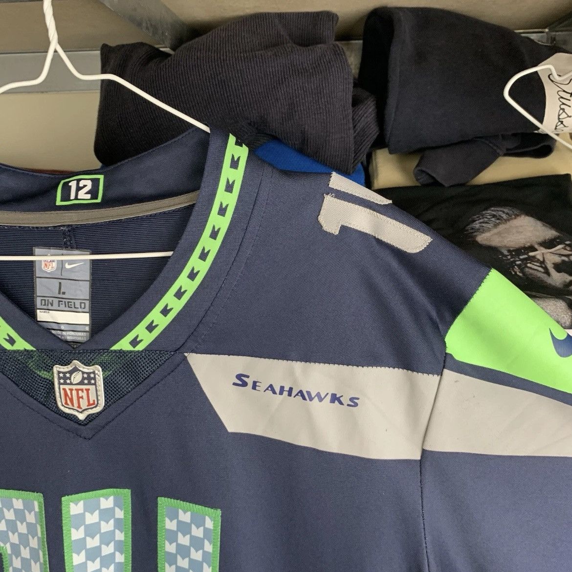 NFL Rare! Metcalf 14 Nike Seattle Seahawks DK NFL Jersey 90s Size US L / EU 52-54 / 3 - 9 Thumbnail