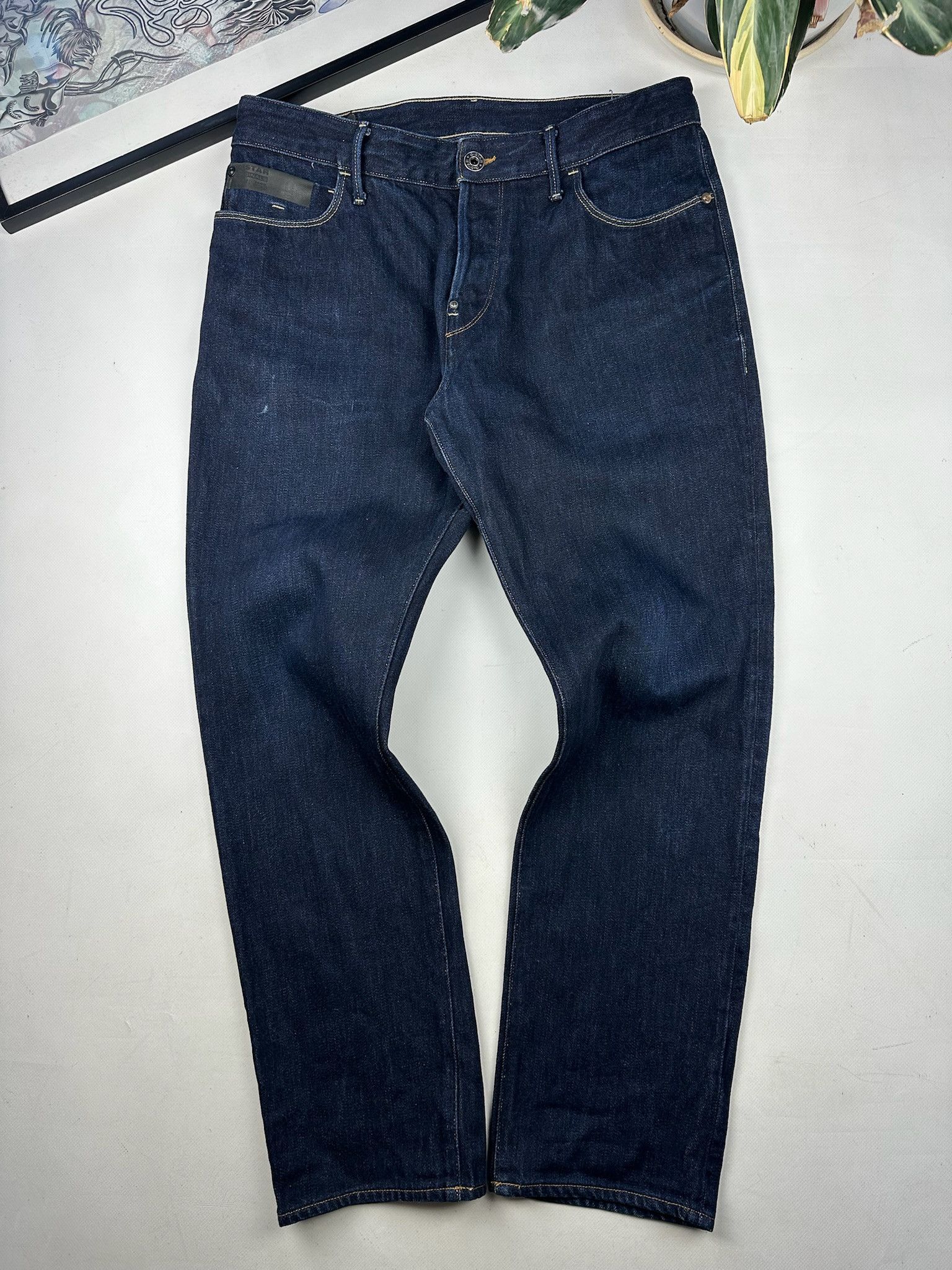 G-Star Gstar jeans vintage Levis Engineered style Denim buckle back Size US 34 / EU 50 - 4 Thumbnail