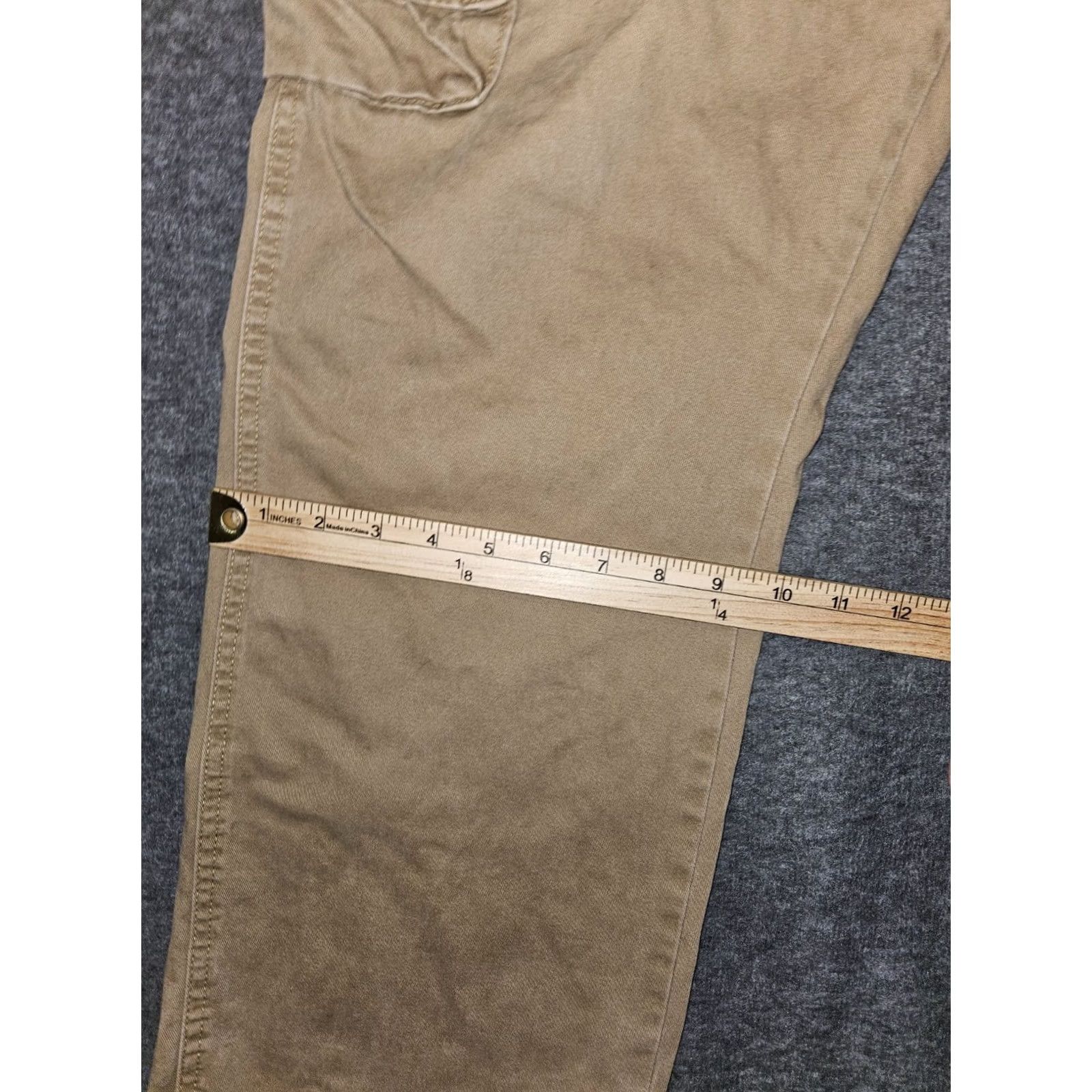 Wrangler Wrangler Cargo Pants Men's 40x32 Dark Khaki Casual Workwear Western Pants Cargo Pocket Beige Size 40 Regular Inseam 30 Men's Wrangler Size US 40 / EU 56 - 7 Thumbnail