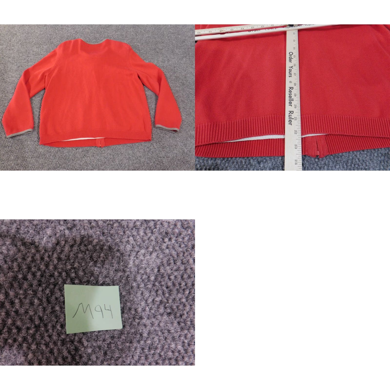 Vintage Alfred Dunner Sweater Raglan Sleeve Medium Red Knit Cotton Acrylic Spandex Size M / US 6-8 / IT 42-44 - 8 Thumbnail