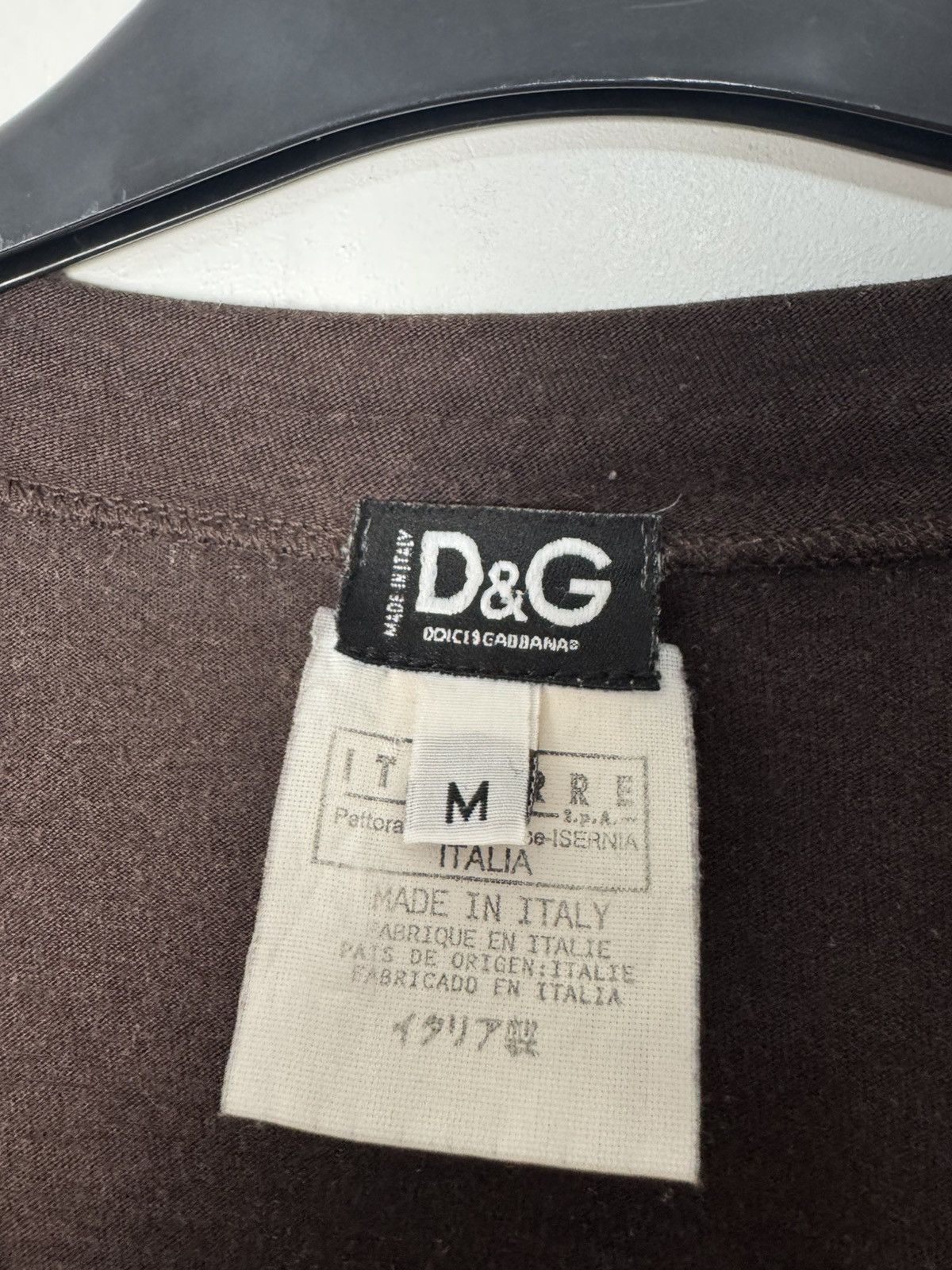 Dolce & Gabbana D&G Dolce & Gabbana Distressed Eyelet Graphic Tee Archive Size US M / EU 48-50 / 2 - 10 Thumbnail