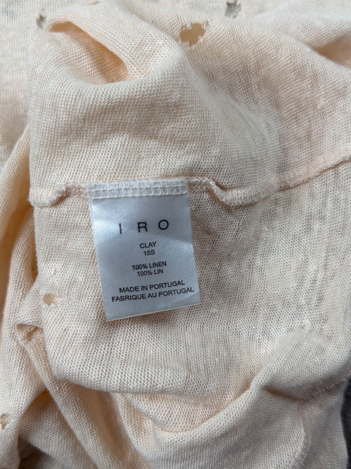 Iro Iro archive Distressed Linen japan T-shirt Size US S / EU 44-46 / 1 - 4 Thumbnail