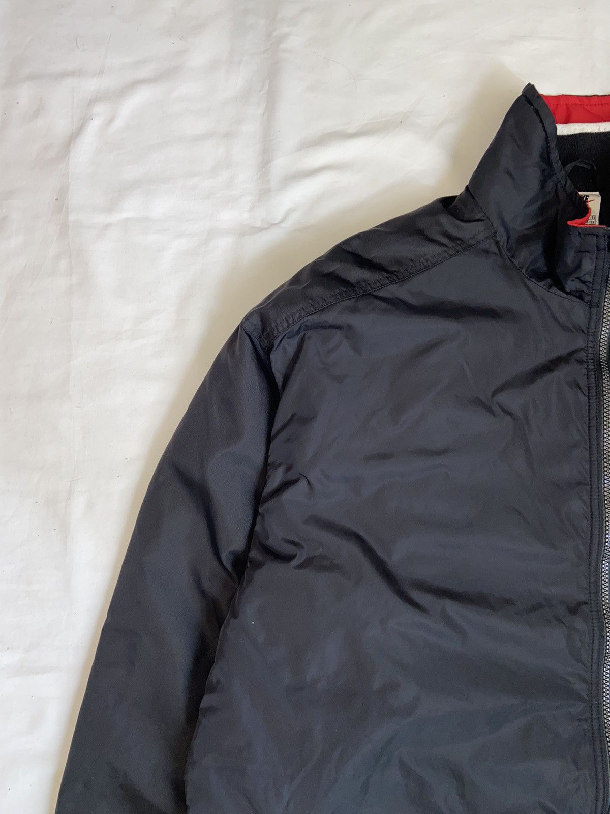 Nike × Vintage VINTAGE Y2K NIKE BIG LOGO LIGHT PUFFER JACKET SWOOSH DRILL Size US XL / EU 56 / 4 - 5 Thumbnail