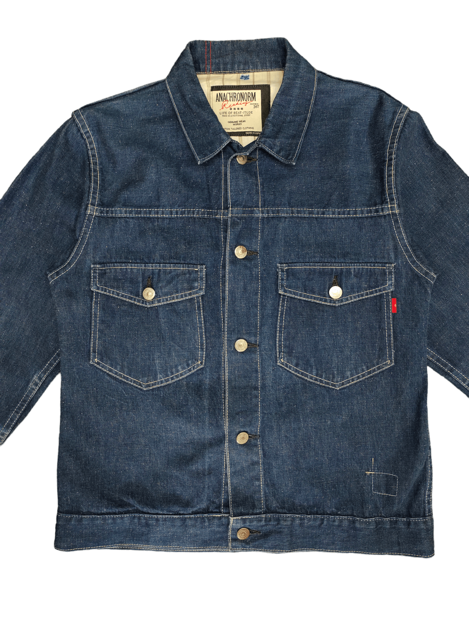 ANACHRONORM Anachronnorm Japan Type 2 Buckle Back Denim Jacket Size US S / EU 44-46 / 1 - 2 Thumbnail