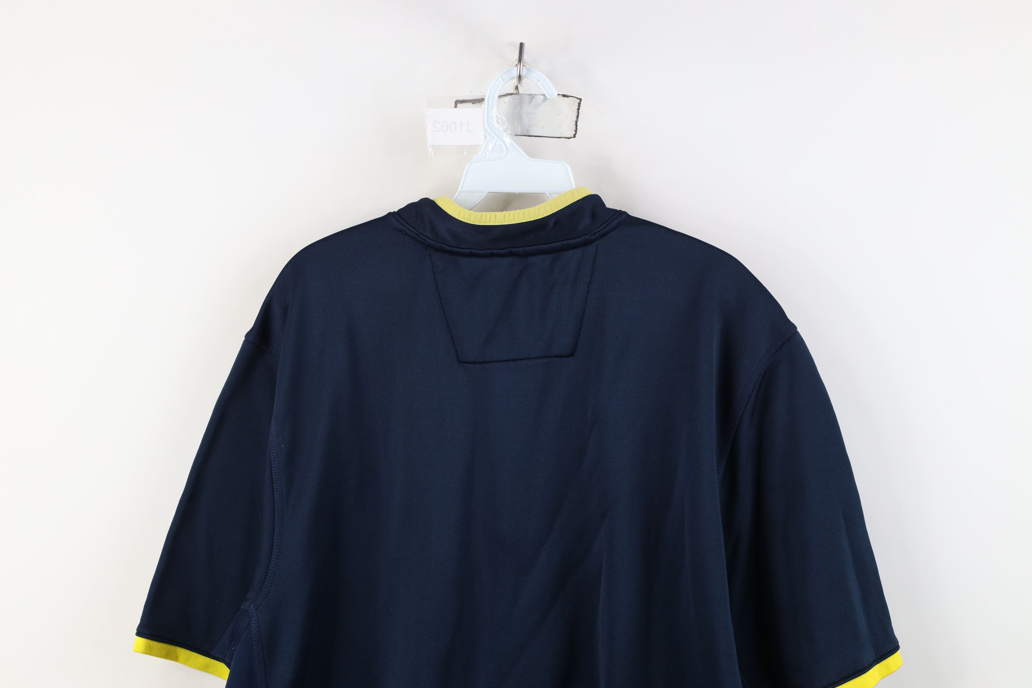 Adidas Adidas University of Michigan Football Half Zip Jacket Shirt Size US XL / EU 56 / 4 - 14 Thumbnail