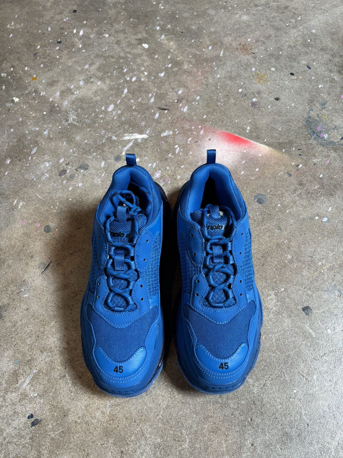 Balenciaga Balenciaga Triple S Blue size 45 Size US 12 / EU 45 - 5 Thumbnail