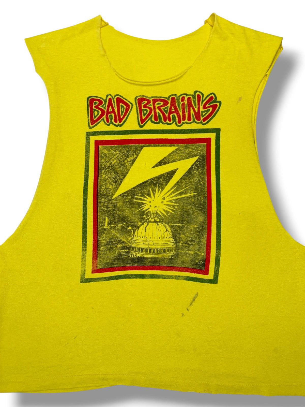 Band Tees Vintage 90’s Bad Brains Cut Off Band Tee Shirt Size US XL / EU 56 / 4 - 4 Thumbnail