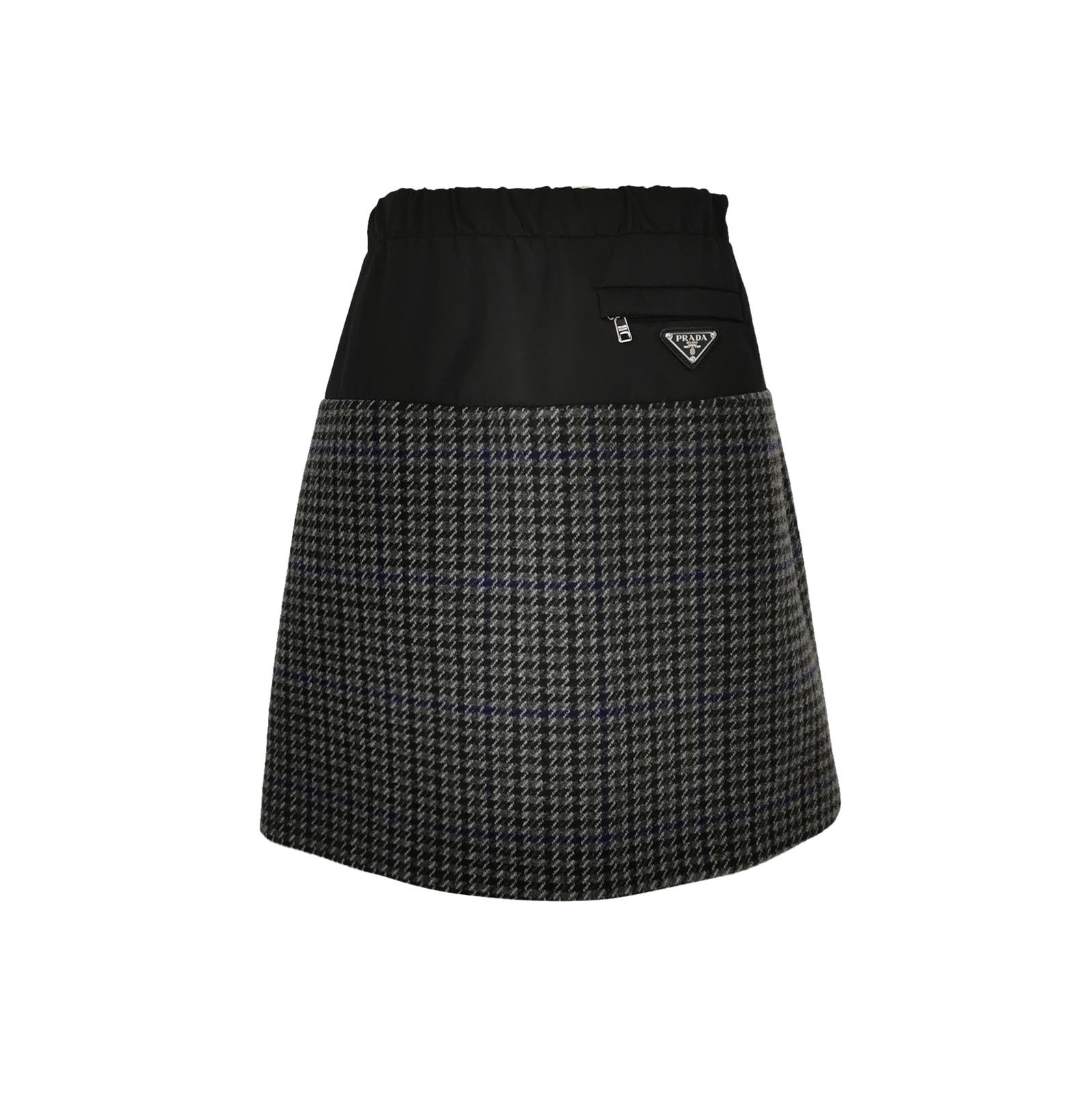 Prada Prada Colorblock Wool Blend Check Skirt - dmc Size 38" / US 16 / IT 52 - 1 Thumbnail