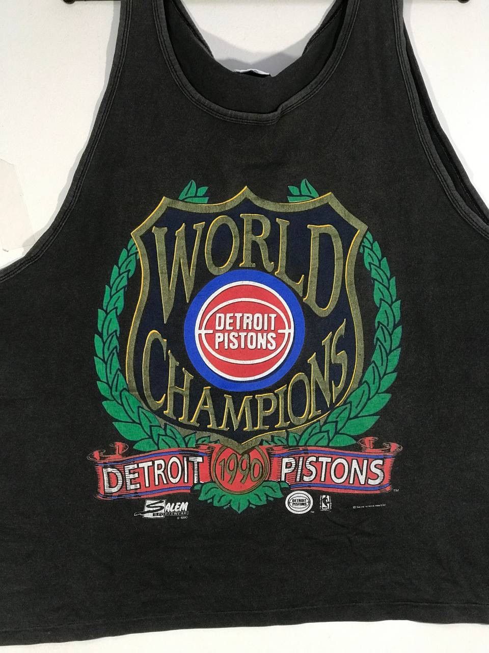 NBA vintage 1990 detroit pistons world champion nba Size US XL / EU 56 / 4 - 4 Thumbnail