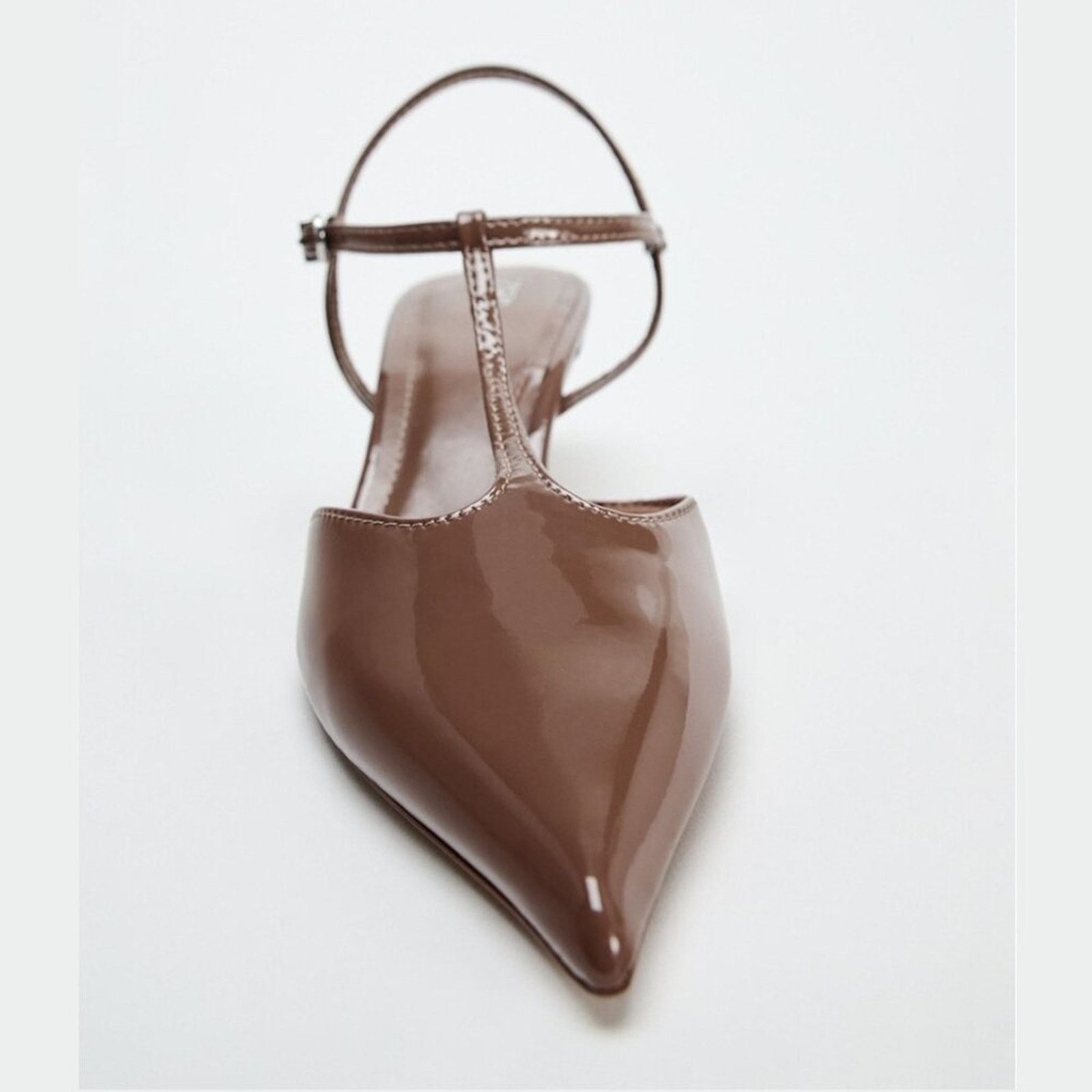 Zara ZARA Faux Patent Leather Heels Size US 10 / IT 40 - 16 Thumbnail