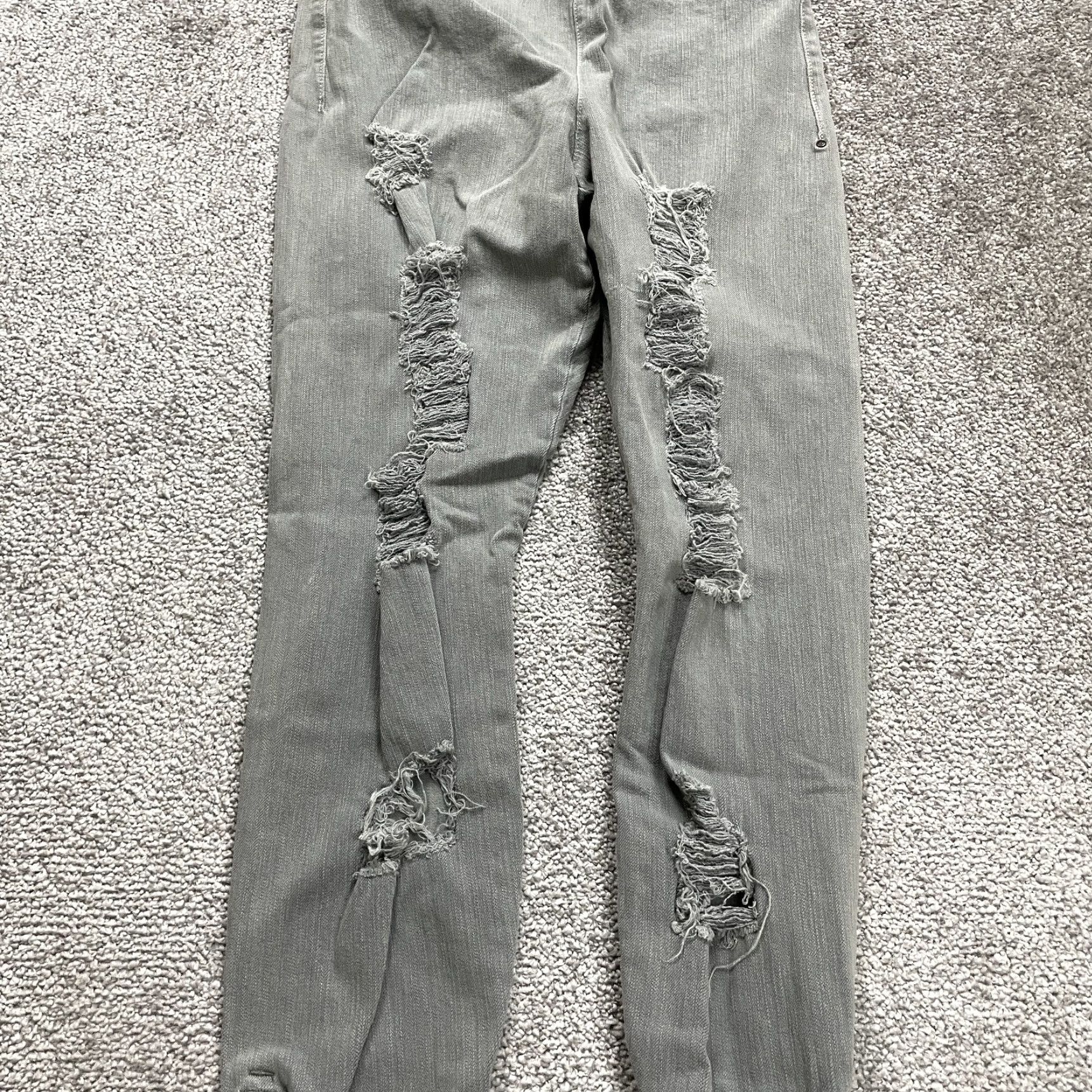Vintage VINTAGE Joe's Jeans Women's Jegging Skinny Ankle Zip Gray 28x27 Denim Comfort Stretch Size 32" / US 10 / IT 46 - 4 Thumbnail