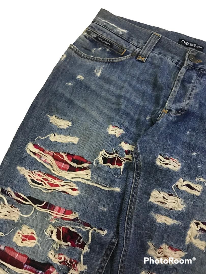 Dolce & Gabbana 💥Dolce&Gabbana Distressed Kurt Cobain Style Size US 34 / EU 50 - 6 Thumbnail
