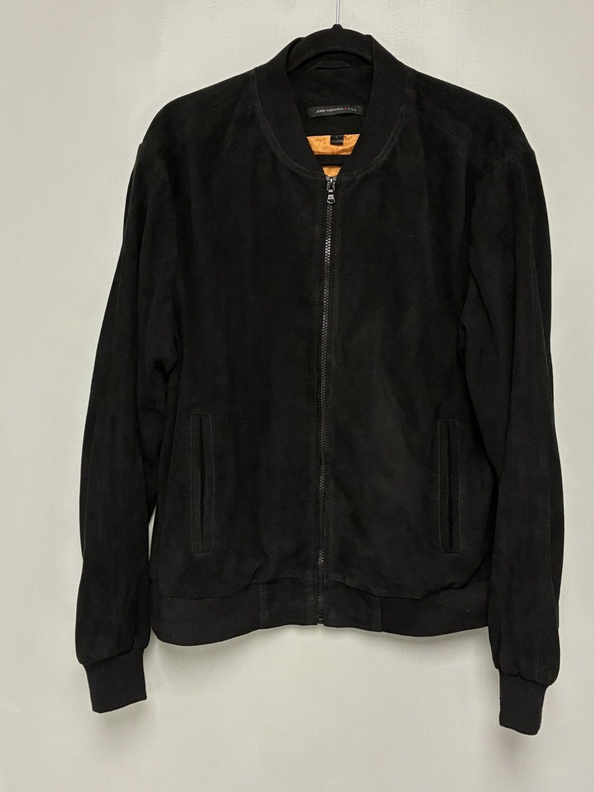 John Varvatos Goat Suede Bomber Jacket Large Size US L / EU 52-54 / 3 - 4 Thumbnail
