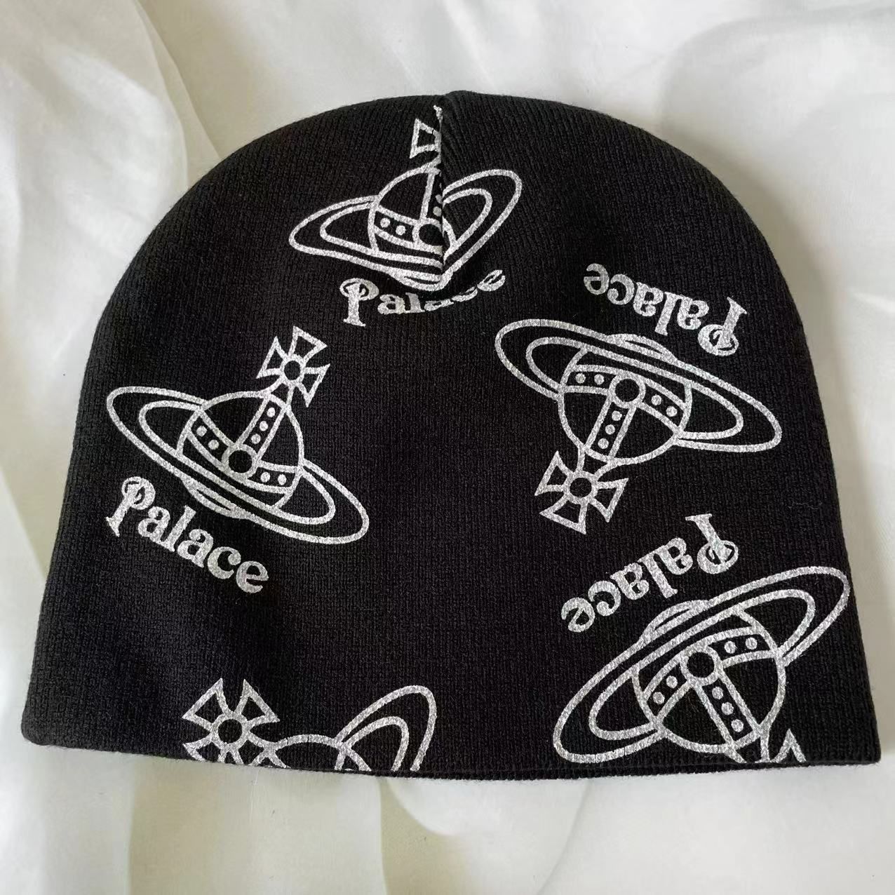 Palace x Vivienne Westwood Jersey Beanie Palace x Vivienne Westwood Jersey Beanie Black main image 4