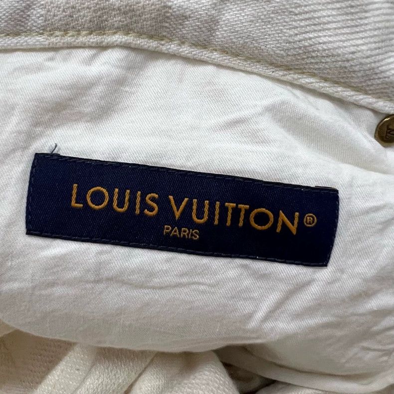 Louis Vuitton Louis Vuitton Beige plaid jacquard jeans 2501-Nextarrow Size US 33 - 5 Thumbnail
