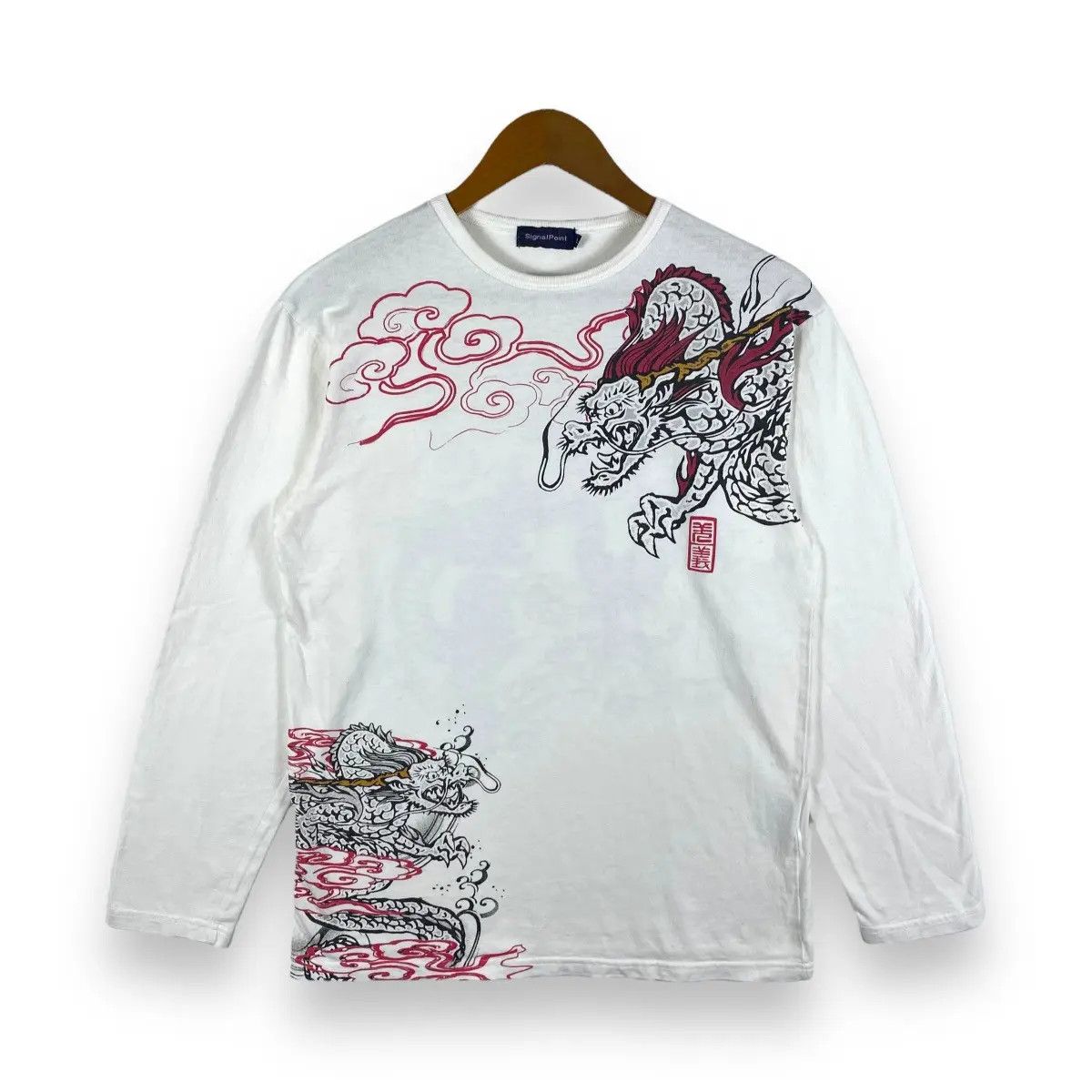 Japanese Brand Vintage JAPANESE TRADITIONAL Dragon Mystical Creature LS Tee Size US M / EU 48-50 / 2 - 1 Thumbnail