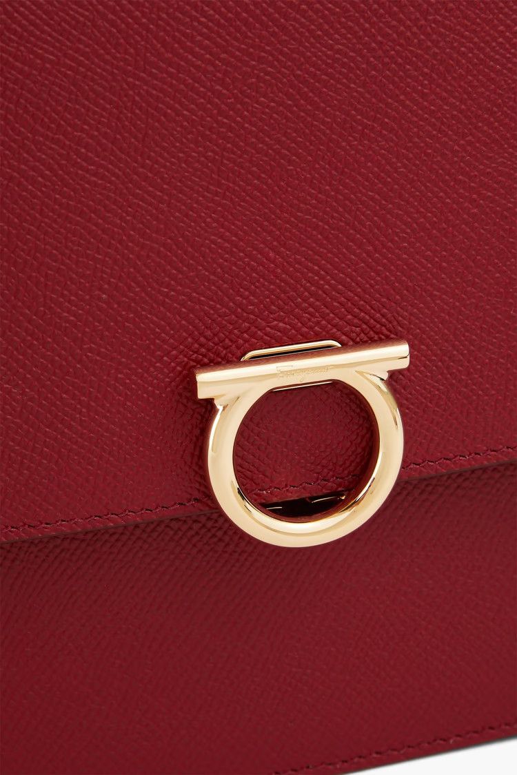 Salvatore Ferragamo o1s1rm1124 Size: OS / Pebbled-Leather Shoulder Bag Size ONE SIZE - 4 Thumbnail