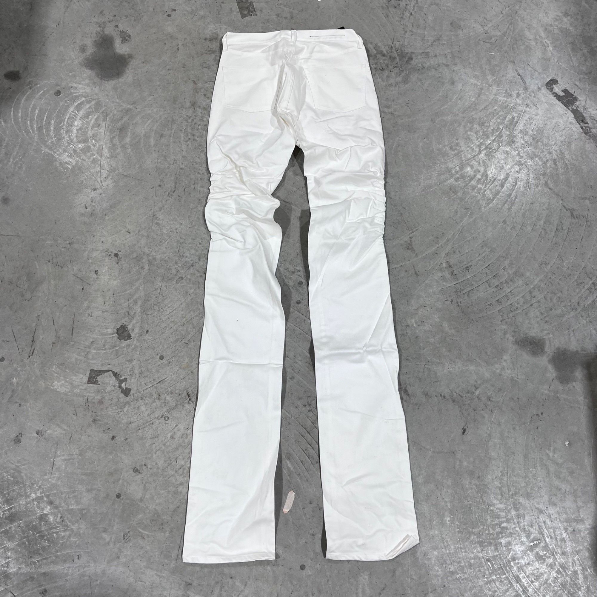 Vlone NEW VLONE WHITE STACKED JEANS SZ LARGE Size US 33 - 8 Thumbnail