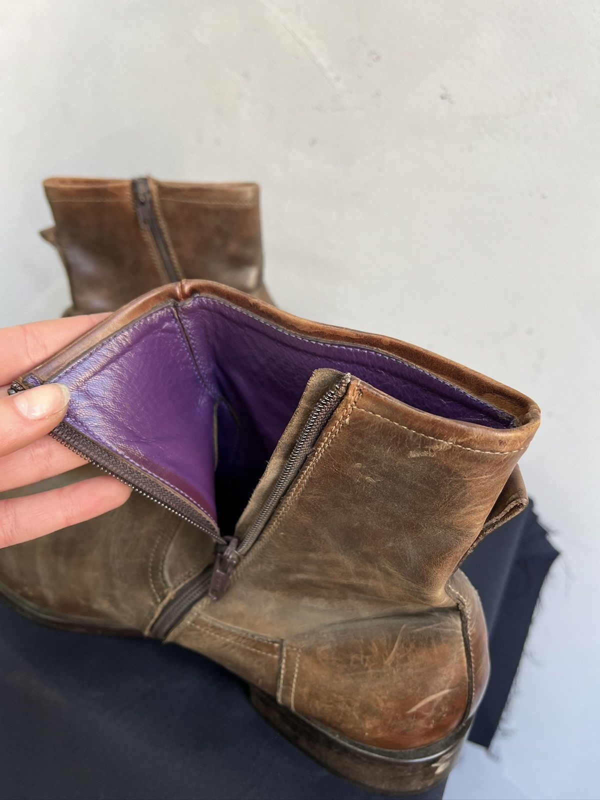 Other Guidi style western brown leather boots hype avant garde Size US 10 / EU 43 - 14 Thumbnail