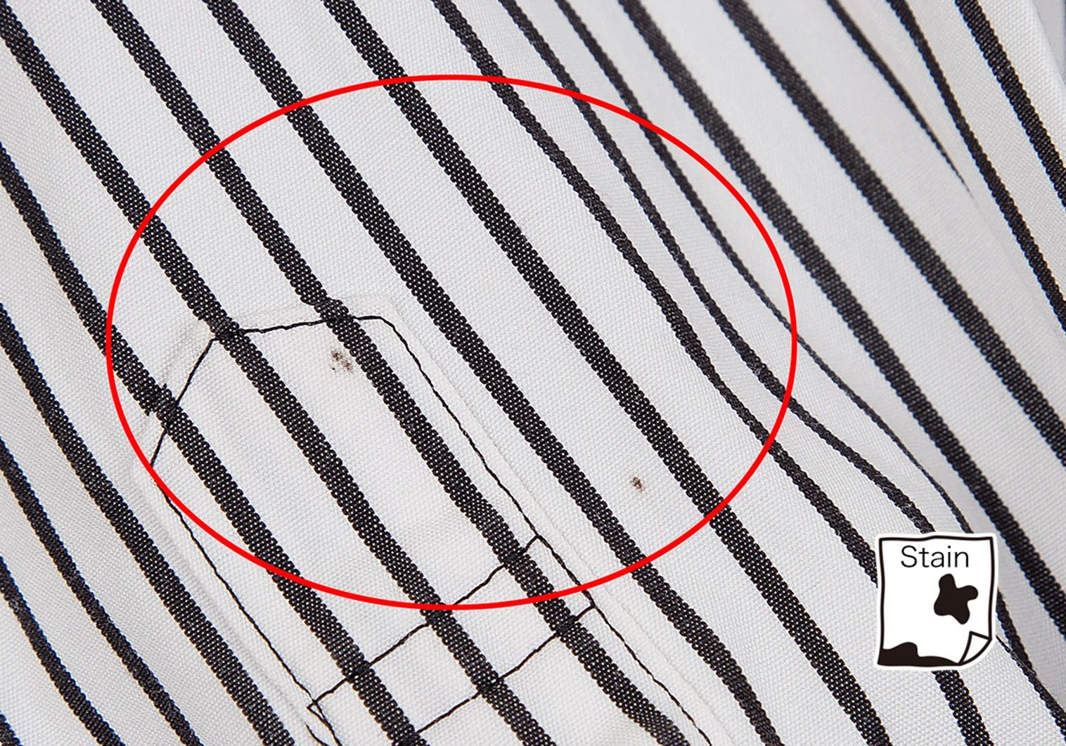 Comme des Garcons Homme Plus Striped Frill Decor Shirt in Black and White, Size XS Size US XS / EU 42 / 0 - 7 Thumbnail