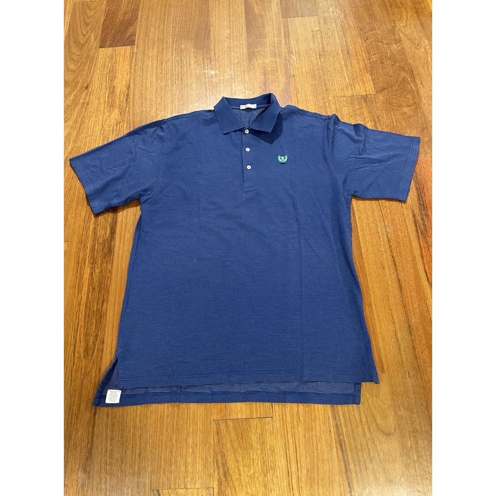 Peter Millar VINTAGE Peter Millar Summer Comfort Polo Button Shirt GARDEN CITY GOLF CLUB L Blue Striped Short Sleeve Embroidered Logo Mens Polo Shirt Size US L / EU 52-54 / 3 - 2 Thumbnail