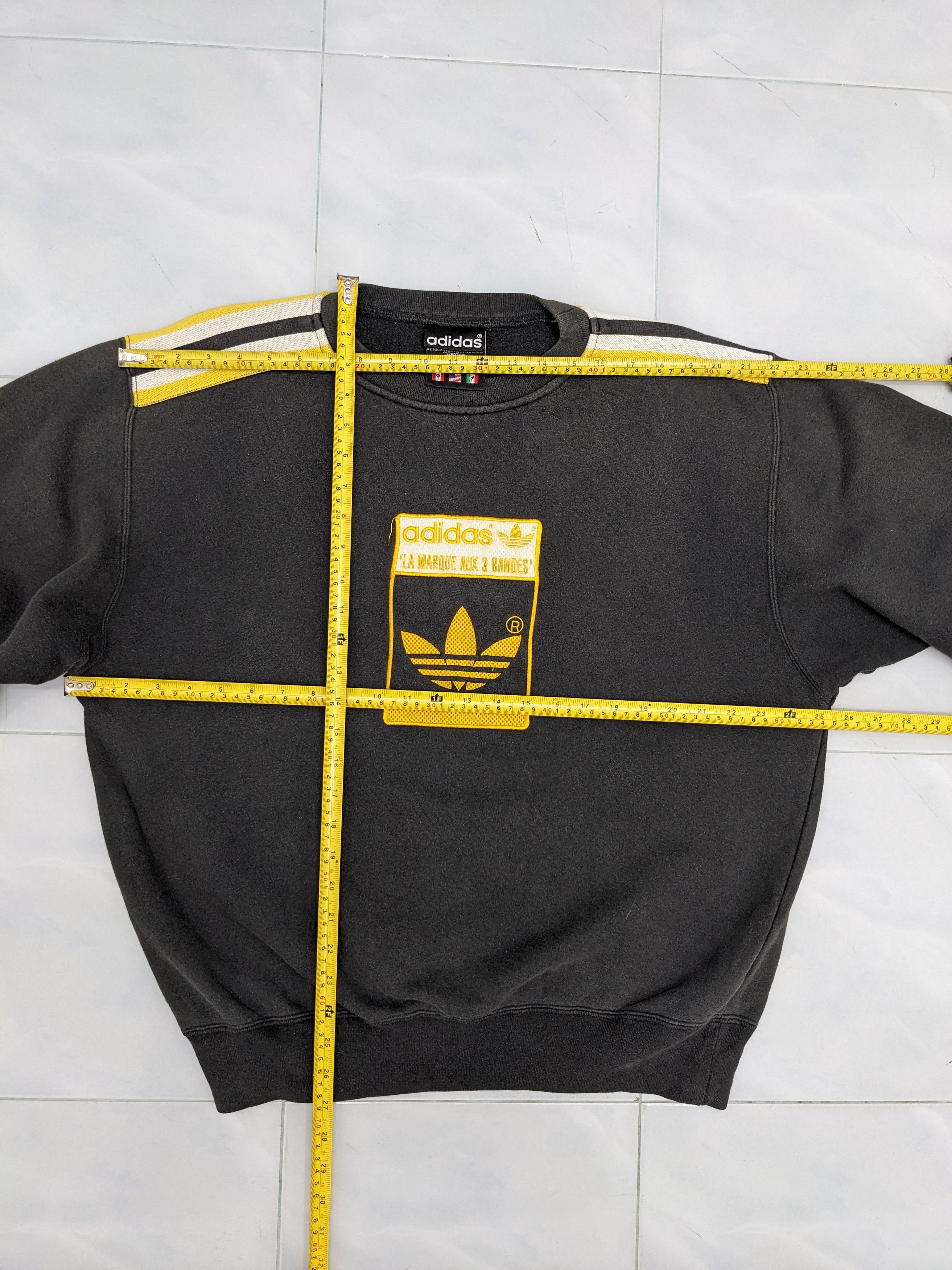 Adidas Vintage 90s Adidas Sweatshirt La Marque Aux 3 Bandes Size US S / EU 44-46 / 1 - 7 Thumbnail