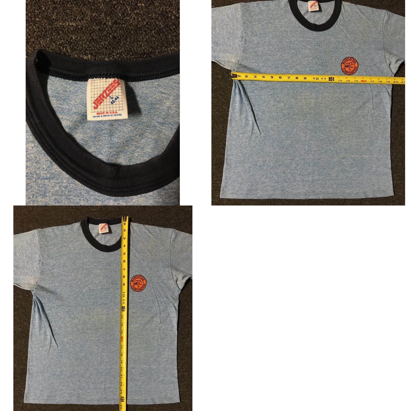 Vintage Vtg 80s Manhattan Corporation Train Bus Repair Faded Shirt S NYC Grunge NYPD 90s Size US S / EU 44-46 / 1 - 8 Thumbnail