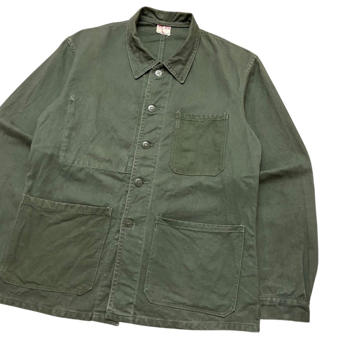 Vintage ‼️RARE‼️ Vintage 60’s French Work Jacket Green Size US L / EU 52-54 / 3 - 5 Thumbnail