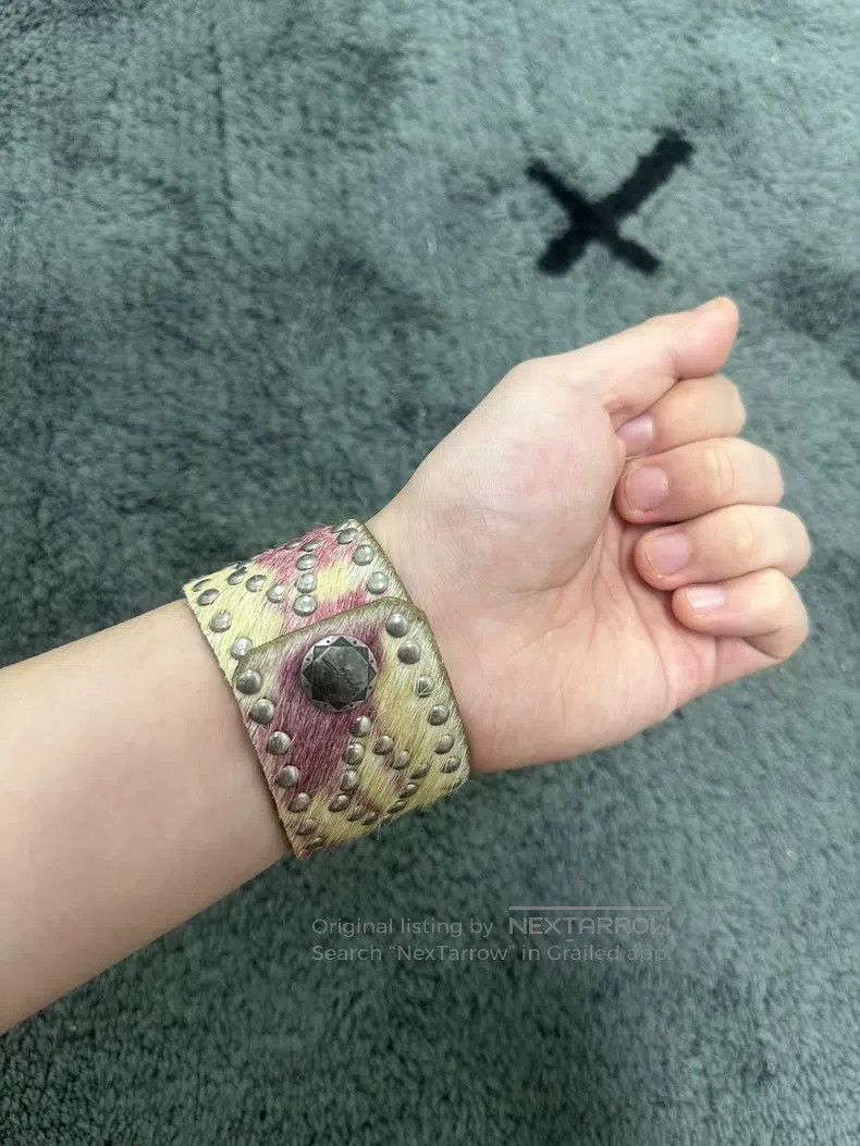 Yohji Yamamoto Yohji Yamamoto Studded Horse Hair Bracelet Size ONE SIZE - 5 Thumbnail