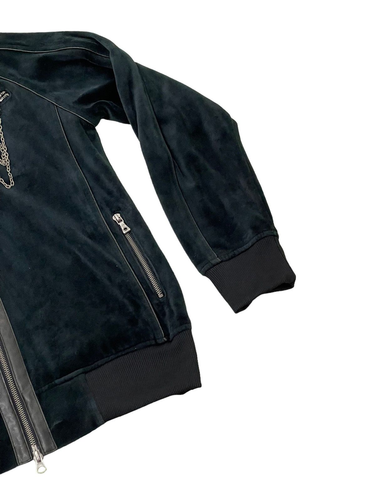 Japanese Brand Velvet Jacket Semantic Design Gothic Leather Parts 5🟩5 Size US M / EU 48-50 / 2 - 8 Thumbnail