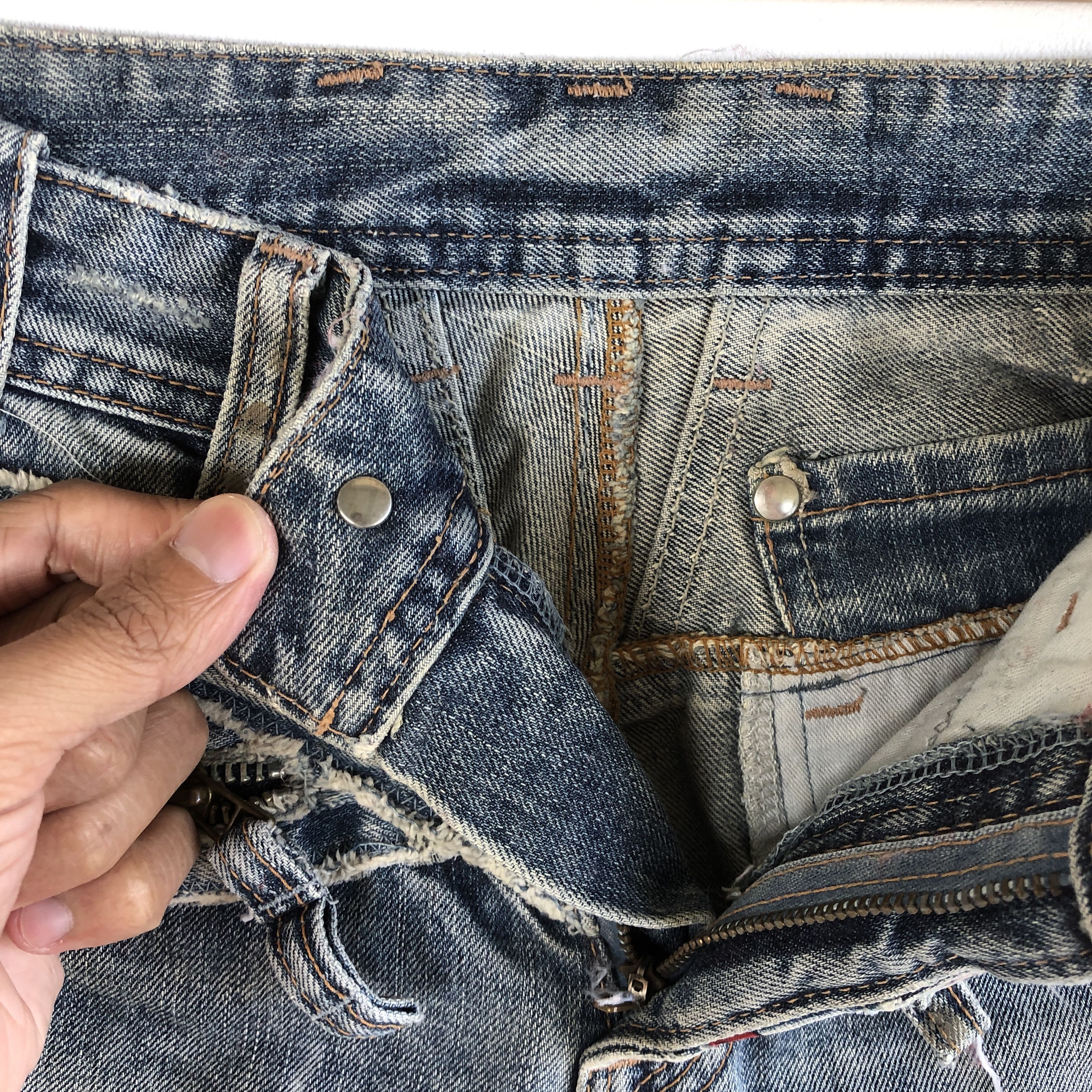 Japanese Brand Vintage Japanese Flare Jeans Boot Cut Denim Wide Leg Pants Size 28" / US 6 / IT 42 - 7 Thumbnail