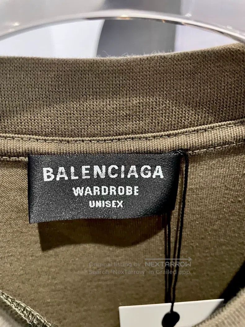 Balenciaga Balenciaga LOGO Letter Coke Embroidered Loose Round Neck C Size US XS / EU 42 / 0 - 3 Thumbnail