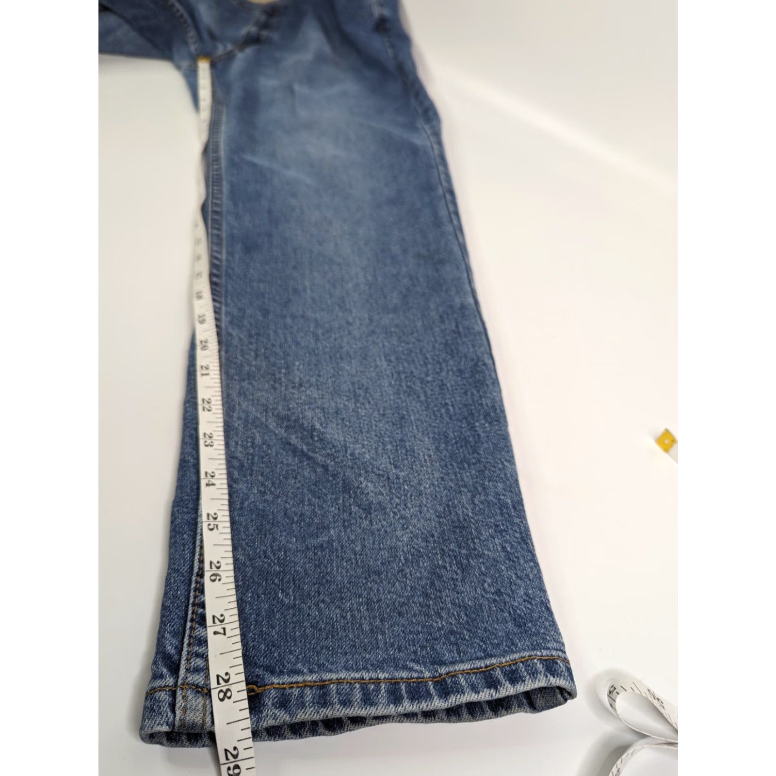 Levi's VINTAGE Levis Jeans 512 Slim Fit Tapered Leg Womens 14 MIS S Made in USA 2000's Blue Denim 5 Pocket Red Tab Womens Jeans Size 36" / US 14 / IT 50 - 6 Thumbnail
