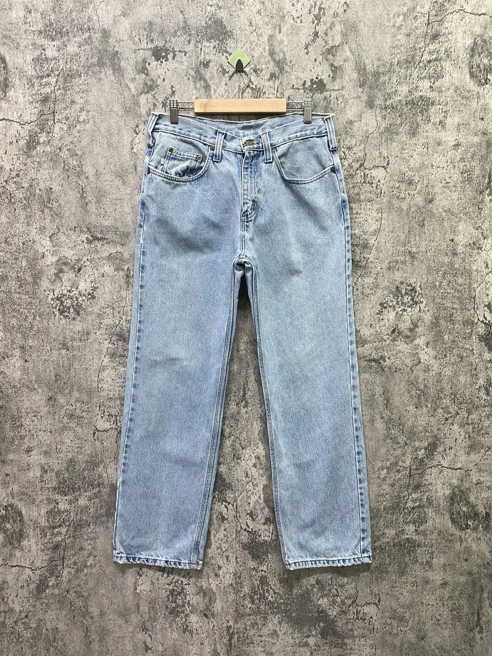 Carhartt × Vintage CARHARTT Light Wash Distressed Denim Size US 31 - 1 Thumbnail