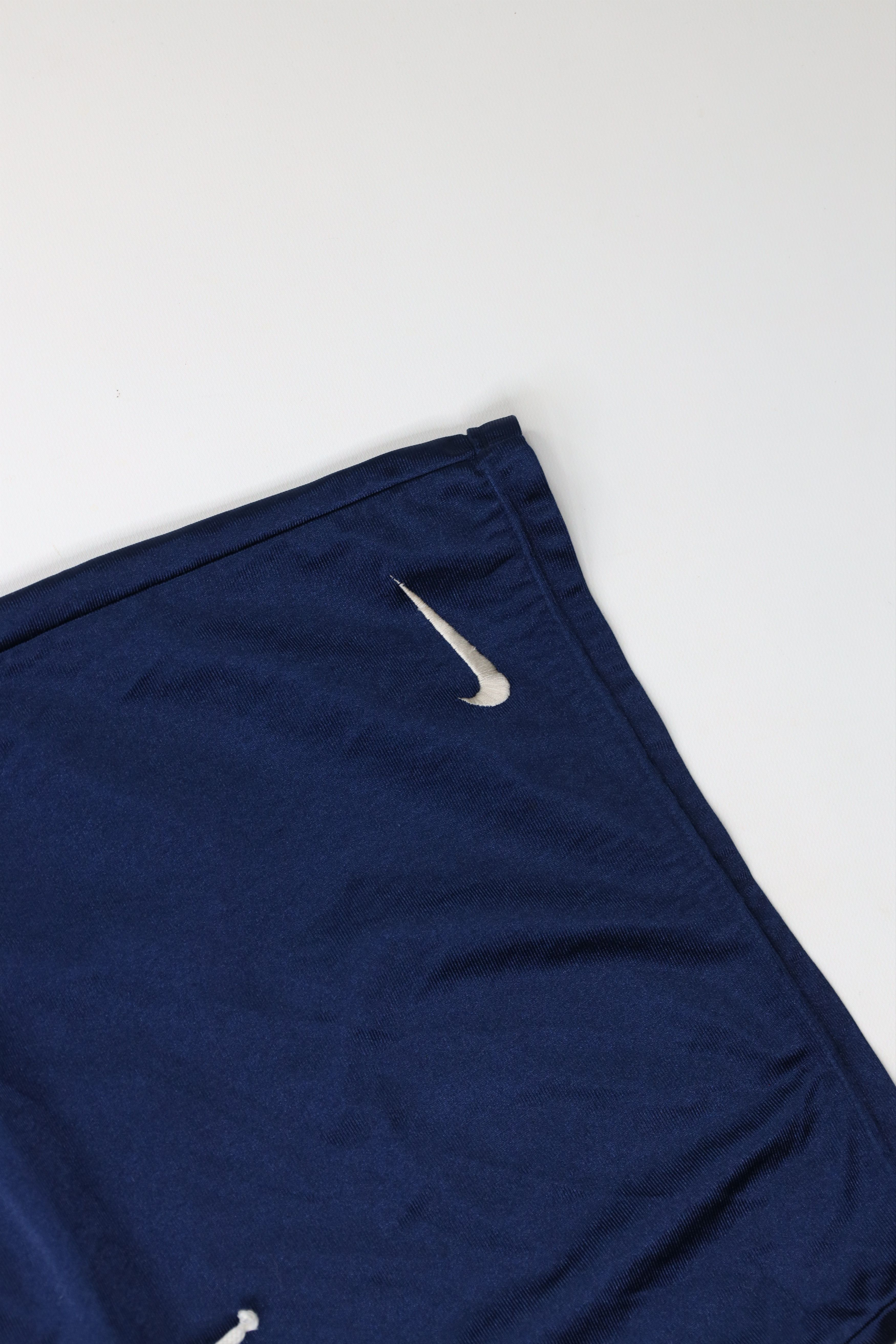 Nike × Vintage Vintage 90s Nike Mini Swoosh Above Knee Shorts Blue USA Size US 36 / EU 52 - 5 Thumbnail