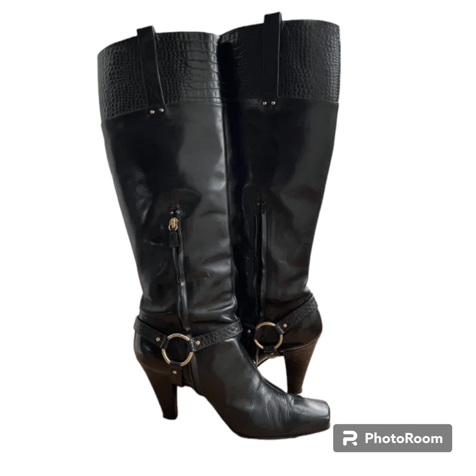 Other Western Knee High Womens Leather Boots US sz 6.5 Size US 6.5 / IT 36.5 - 8 Thumbnail