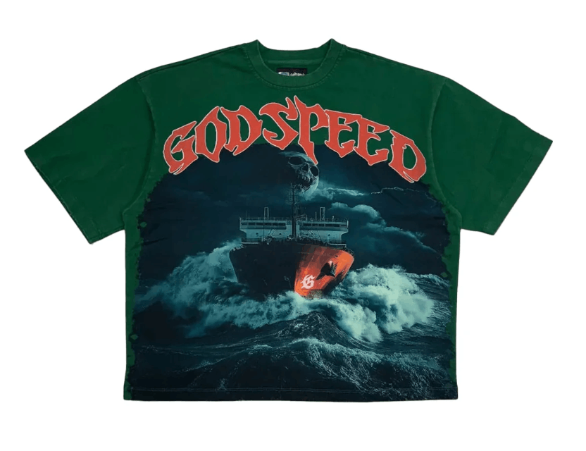Godspeed Godspeed Sea Sick Tee Green Size US XL / EU 56 / 4 - 1 Thumbnail