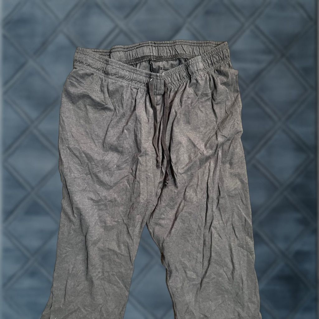 Champion Champion Sweatpants Men M Gray Cotton Solid Logo Pocket Relaxed Straight Size US 31 - 1 Thumbnail