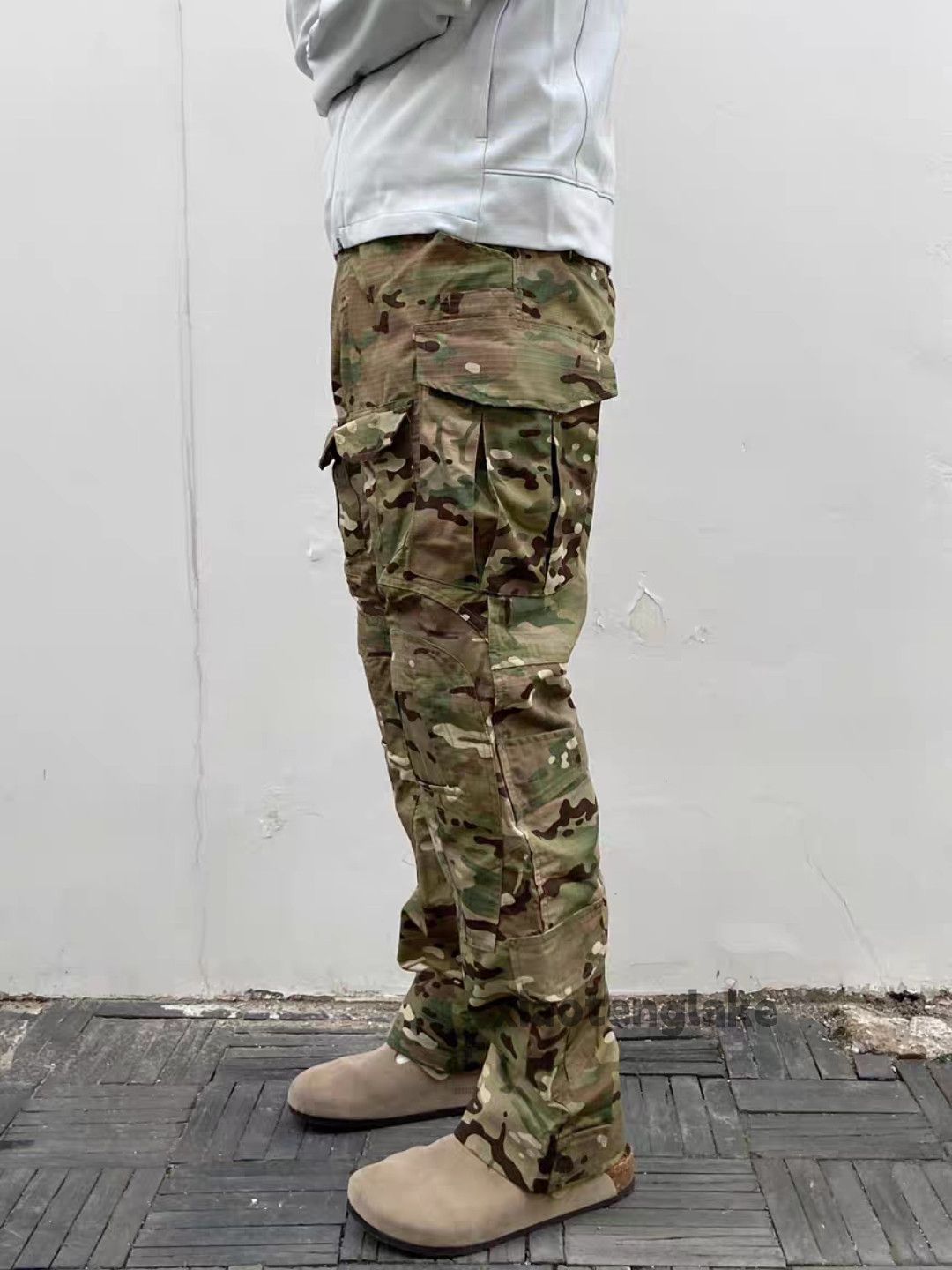 Designer × Japanese Brand × Vintage washed faded utility skate hiphop military cargo pants Size US 36 / EU 52 - 5 Thumbnail