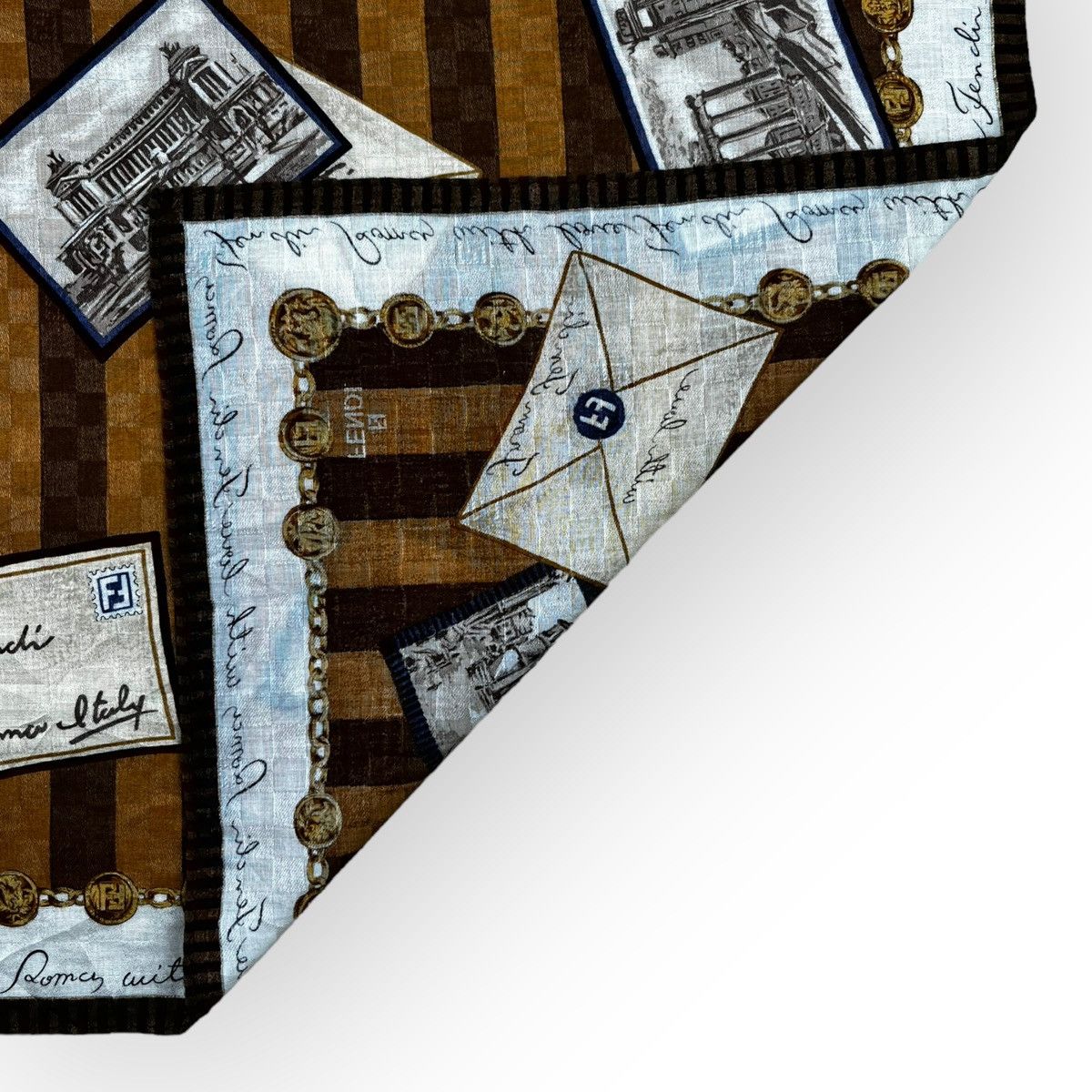 Fendi Fendi Handkerchief Neckerchief Bandana Pocketsquare Size ONE SIZE - 5 Thumbnail