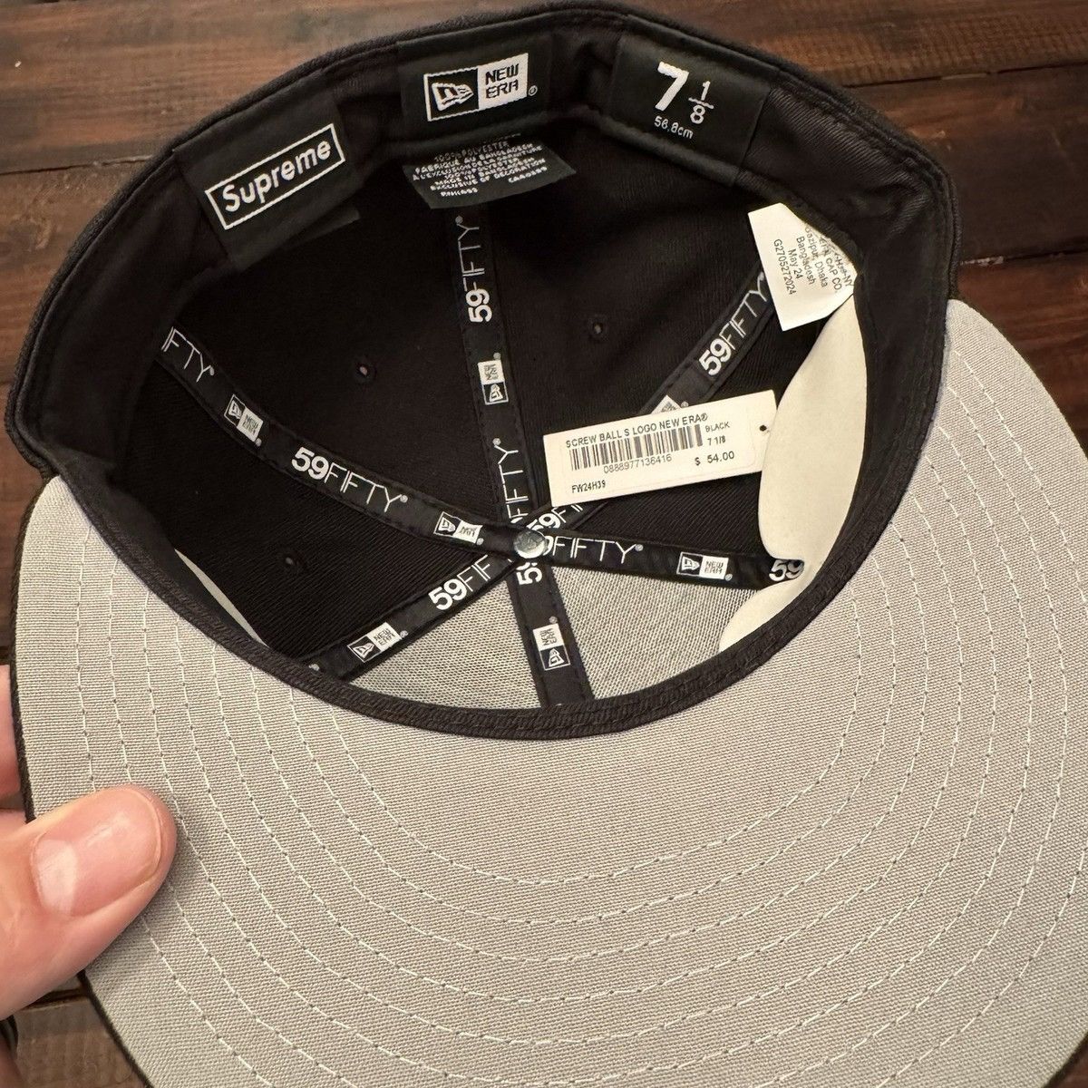 Supreme Supreme Screw Ball S Logo New Era 59Fifty Fitted Hat Size ONE SIZE - 9 Thumbnail