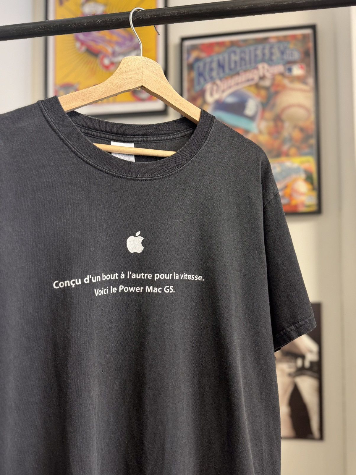Apple Vintage 2000s Apple G5 “Built for speed” French tee Size US L / EU 52-54 / 3 - 3 Thumbnail