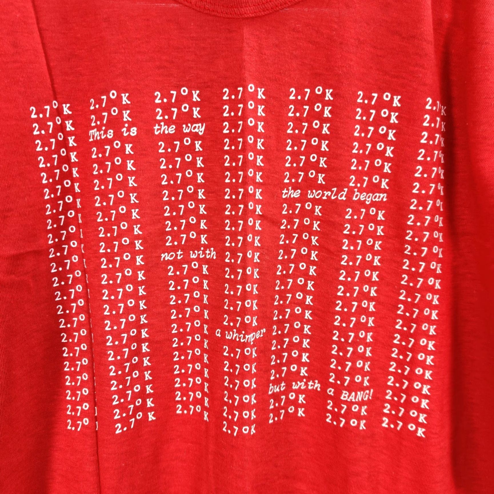 Theory Vintage Women's Single Stitch 2.70K Big Bang Theory Red T-Shirt Cotton Sz M Size M / US 6-8 / IT 42-44 - 3 Thumbnail
