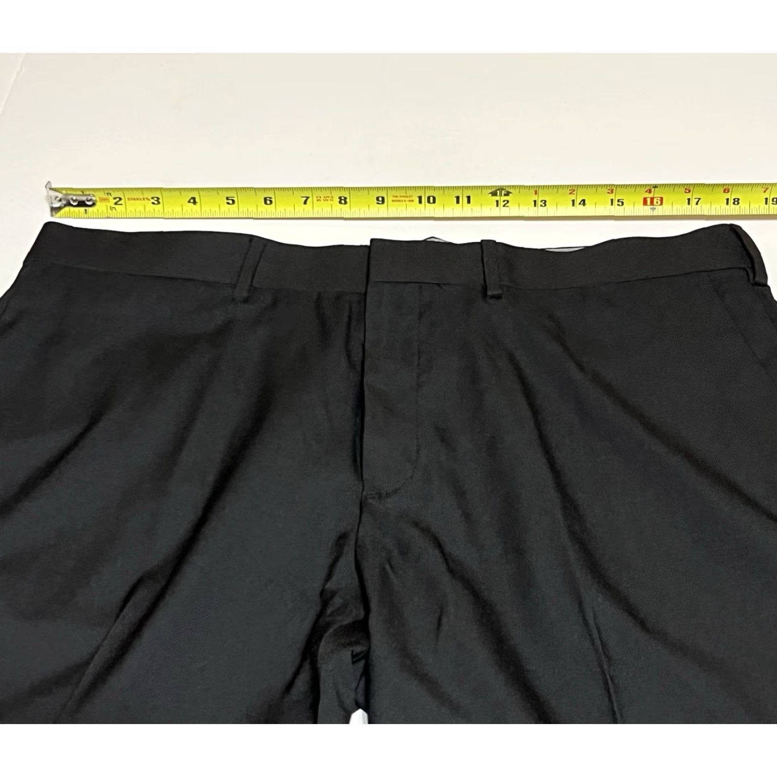 Haggar Haggar Slim Dress Pants Men 36x30 Black Polyester Flat Front Stretch NWT Size US 36 / EU 52 - 3 Thumbnail
