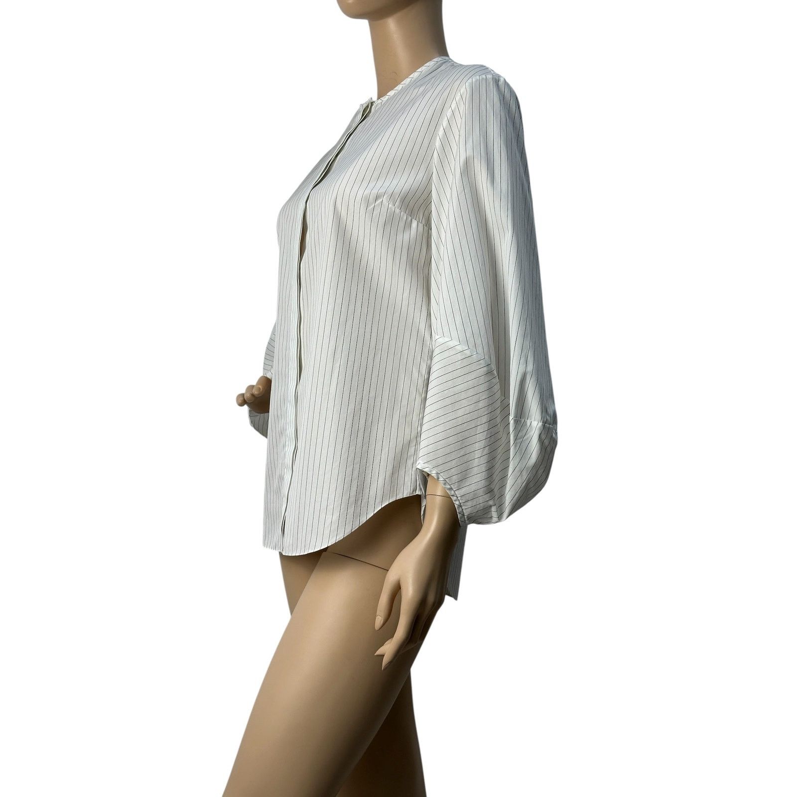 Dior Christian Dior Striped Voluminous Sleeves Shirt Sz.36 Size XS / US 0-2 / IT 36-38 - 3 Thumbnail