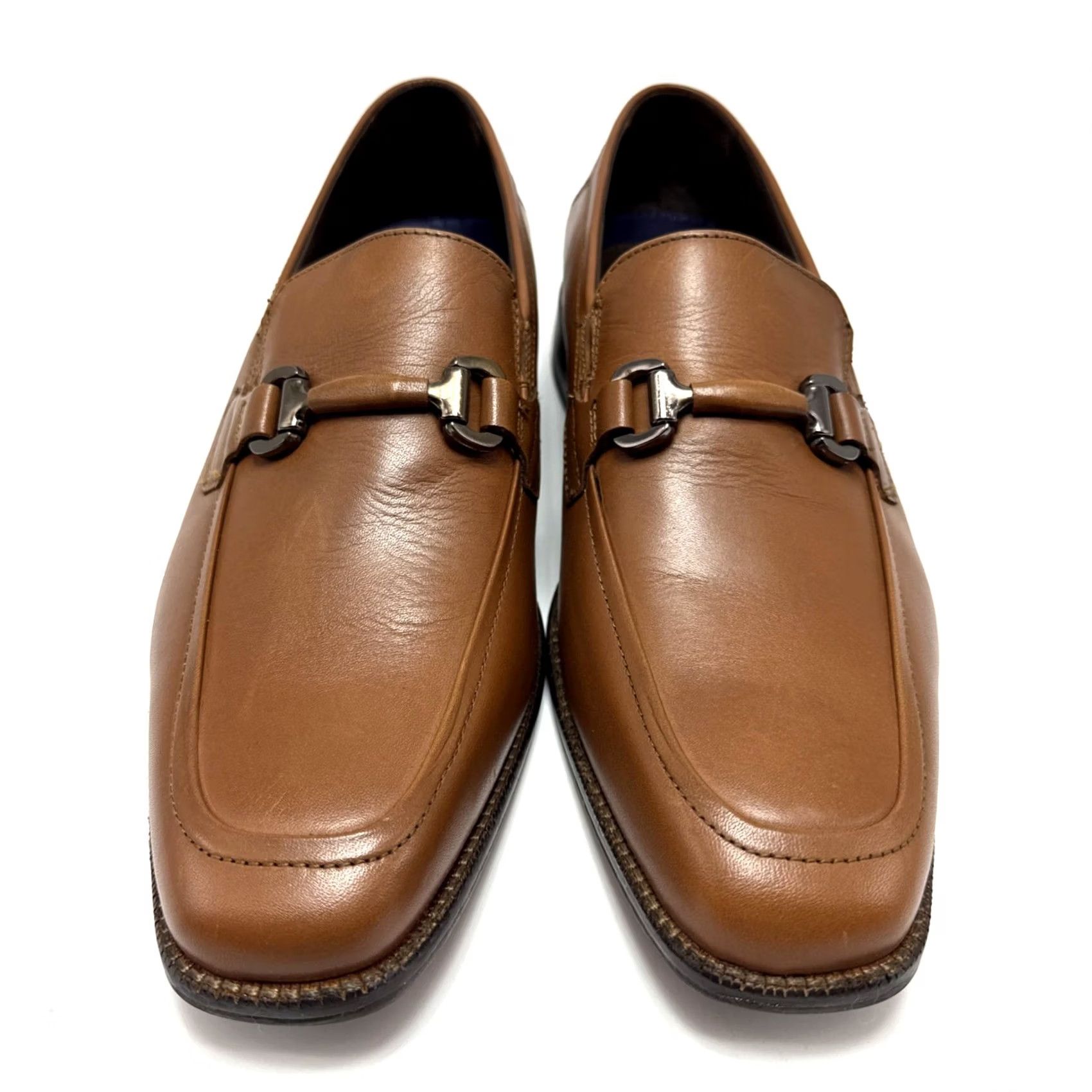 Johnston & Murphy Johnston & Murphy Archer Leather Bit Loafers Tan Mens Size 9 M Dress Slip On Leather Upper Loafers & Slip Ons Men Tan Archer Leather Loafers Mens 9 M Size US 9 / EU 42 - 3 Thumbnail