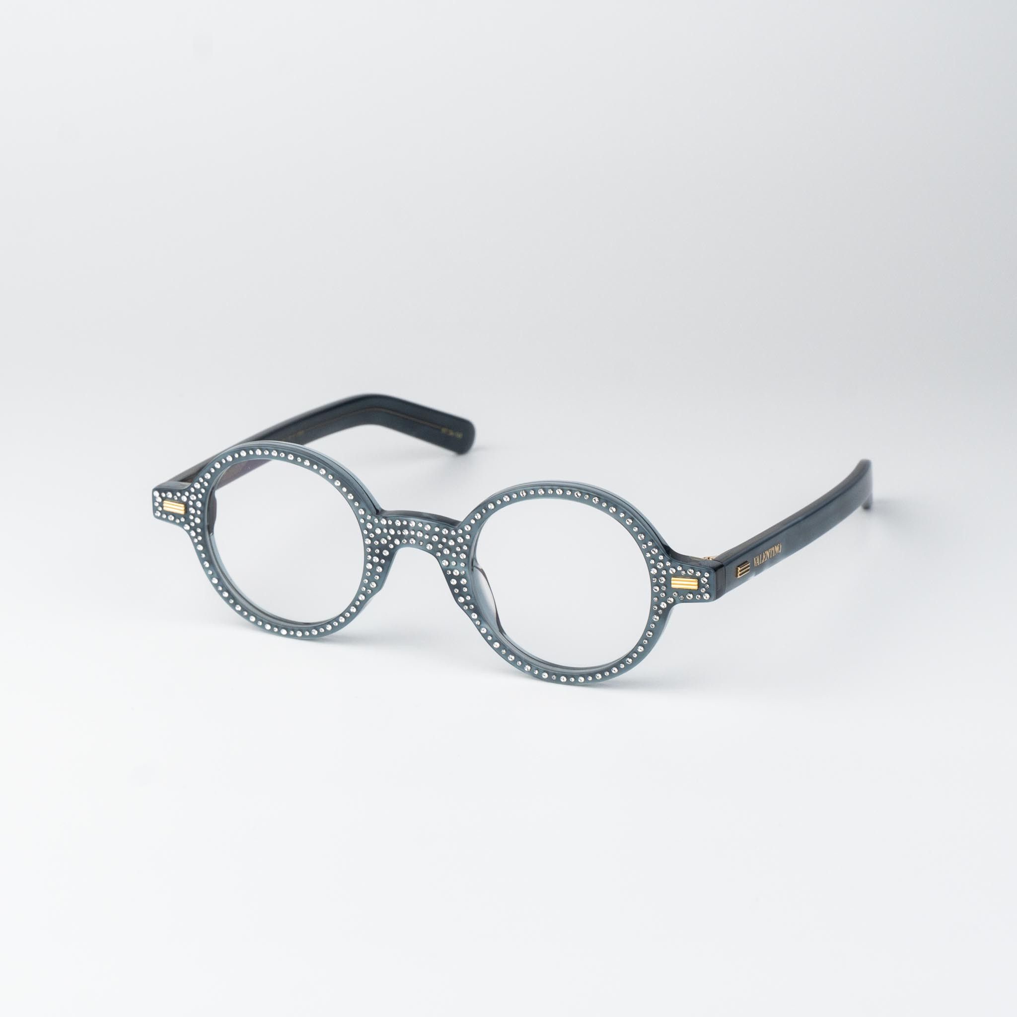 Valentino Valentino Women Eyeglasses Pearl Crystal Round VLX-185 C Size ONE SIZE - 4 Thumbnail