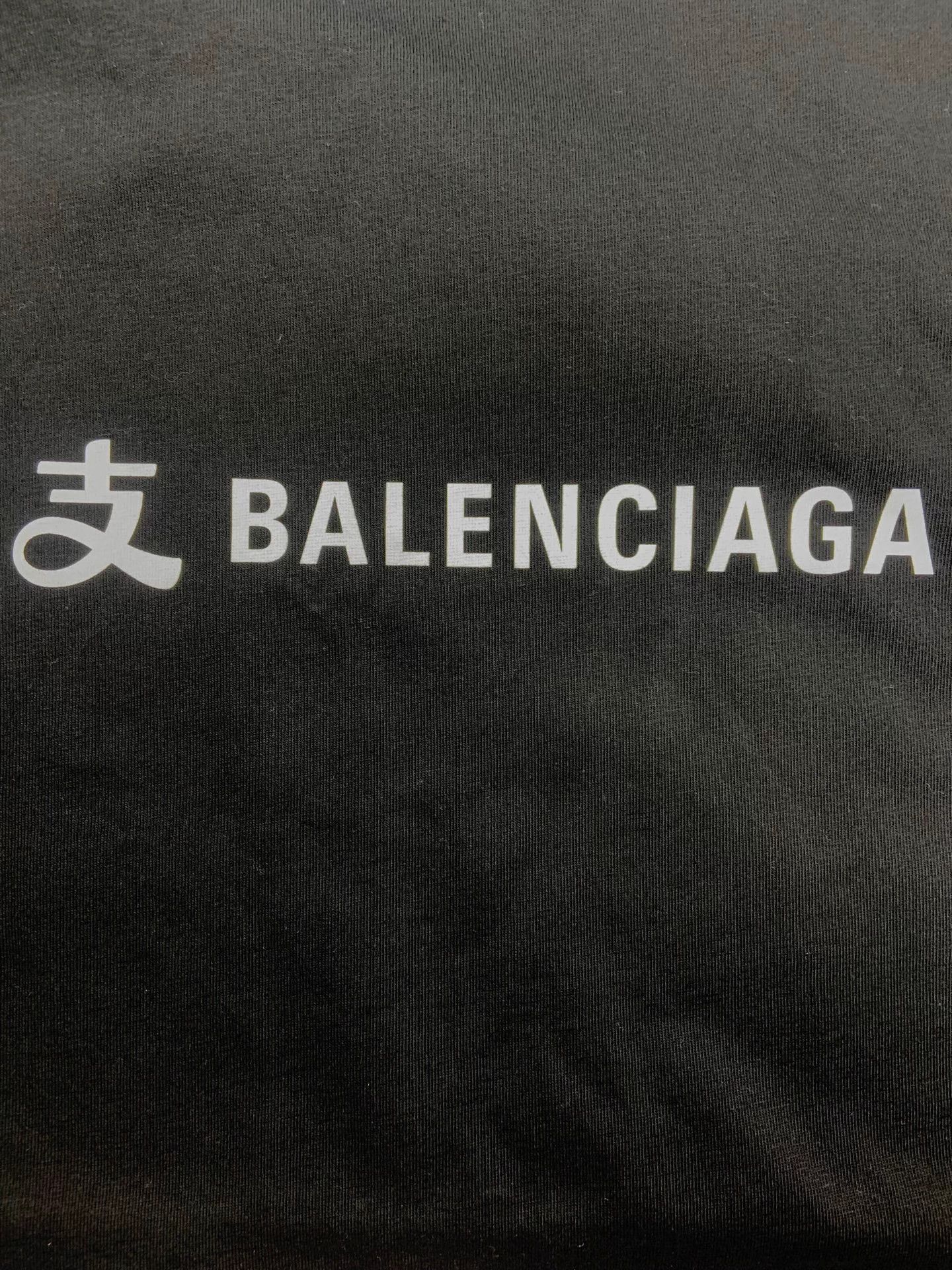 Balenciaga Balenciaga x Alipay Logo Crewneck Tee Black Oversized Size M / US 6-8 / IT 42-44 - 3 Thumbnail