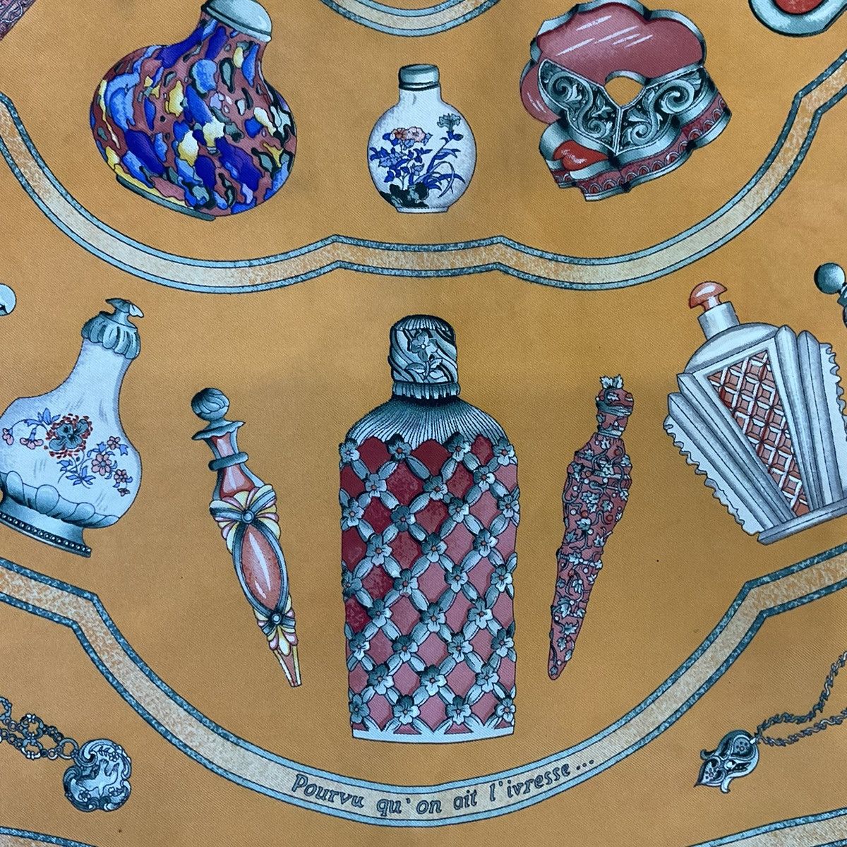 Hermes Hermès "Qu'importe le Flacon" silk scarf Size ONE SIZE - 7 Thumbnail